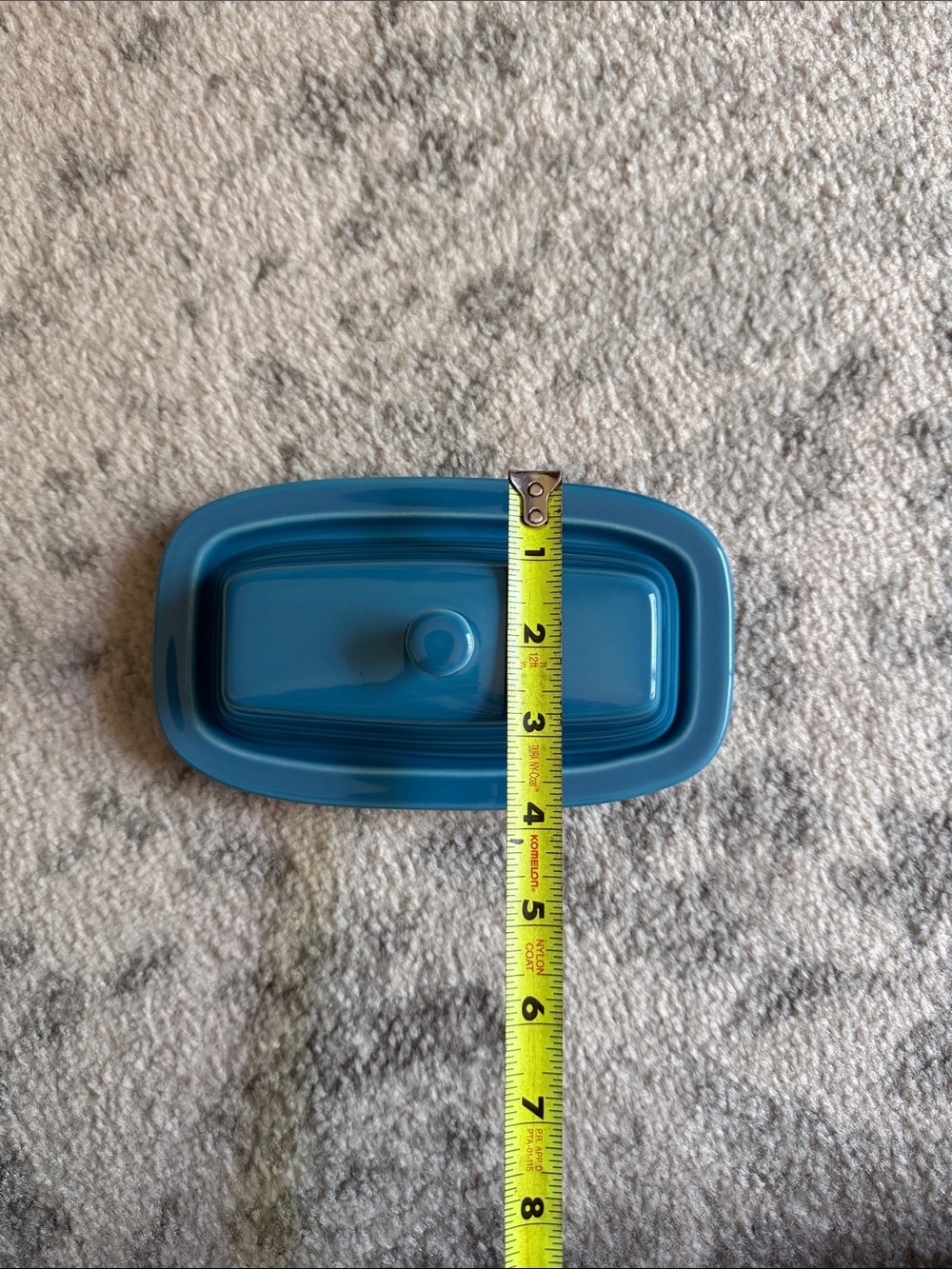 Fiesta Peacock Butter Dish with Lid - Picture 5 of 5